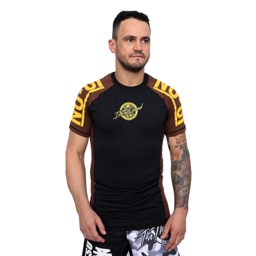 Rash Guards Segunda Pele Camiseta térmica - Marrom