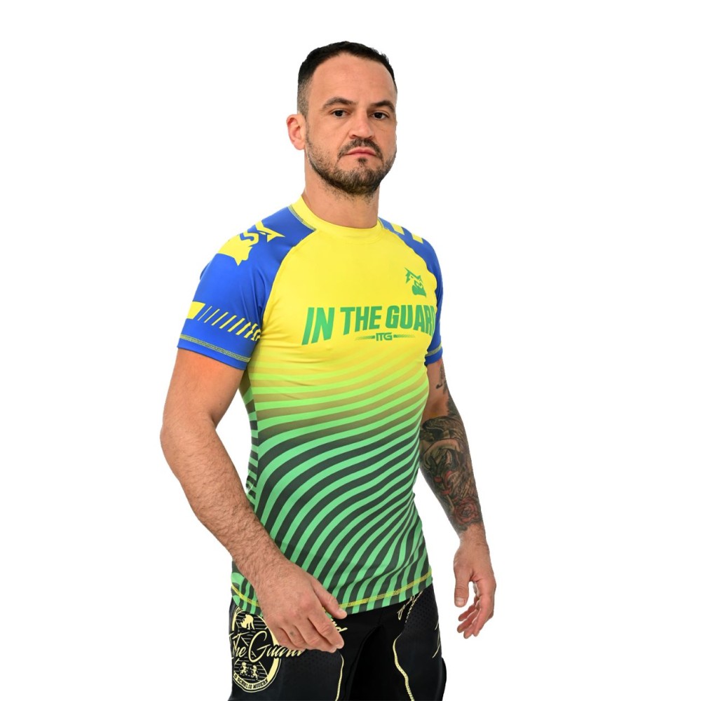 Camisa Termica Rash Guard Justiceiro War R-3 - Pre/bra