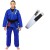 Kimono Jiu Jitsu, Kimono Feminino, Trançado Grosso, Faixa Jj - Azul