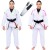 Kit com 2 Kimonos In The Guard, Feminino Green e Pink + Faixa BJJ com ponteira - Branco