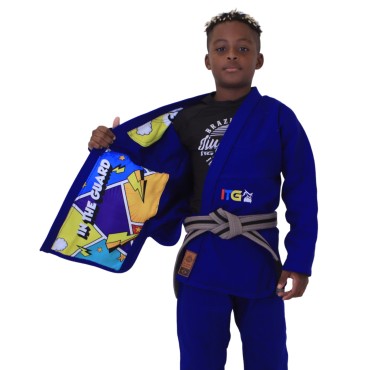 Kimono Jiu Jitsu Infantil -  Colors Azul
