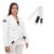 Kimono Jiu Jitsu, Kimono Feminino, Faixa Jj - New BRANCO