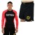 Shorts para treino + Rash Guards - Vermelha