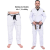 Kimono Jiu Jitsu TRANÇADO + Calça EXTRA   de RIP STOP - Branco