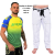 Rash Seleção + Calça Jiu Jitsu Avulsa -  BRANCO