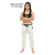 Calça Feminina de Kimono Jiu Jitsu - In The Guard, BRANCO