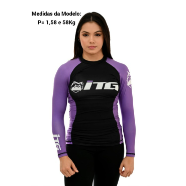 Rash Guards  Feminina ITG  manga Longa - Roxa