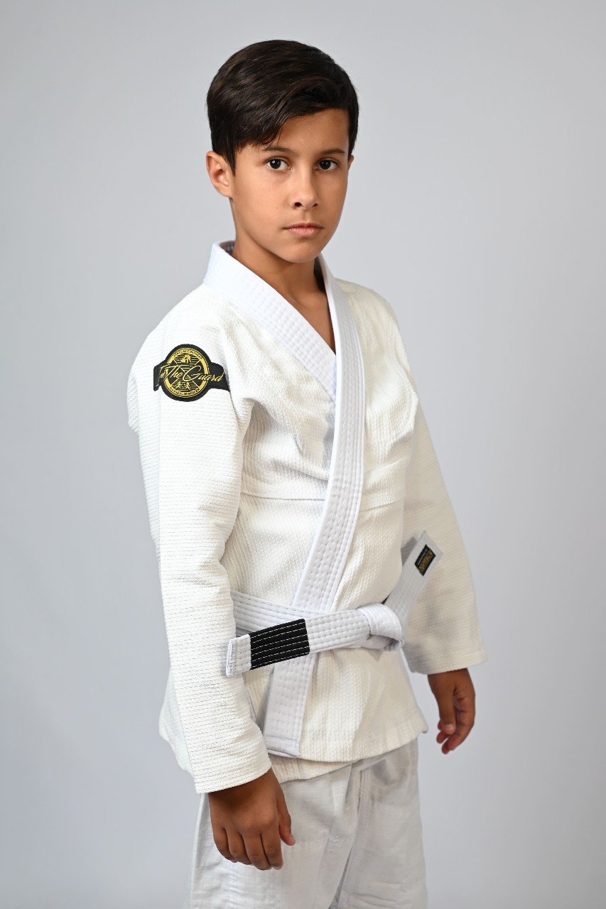 Kimono Infantil In The Guard New Branco