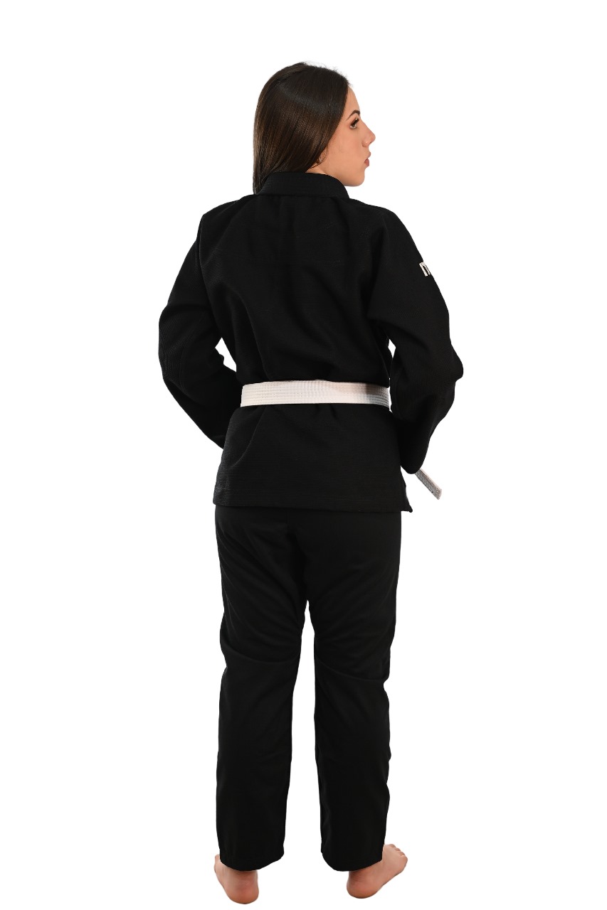 Kimono In The Guard Feminino Xadrez Preto