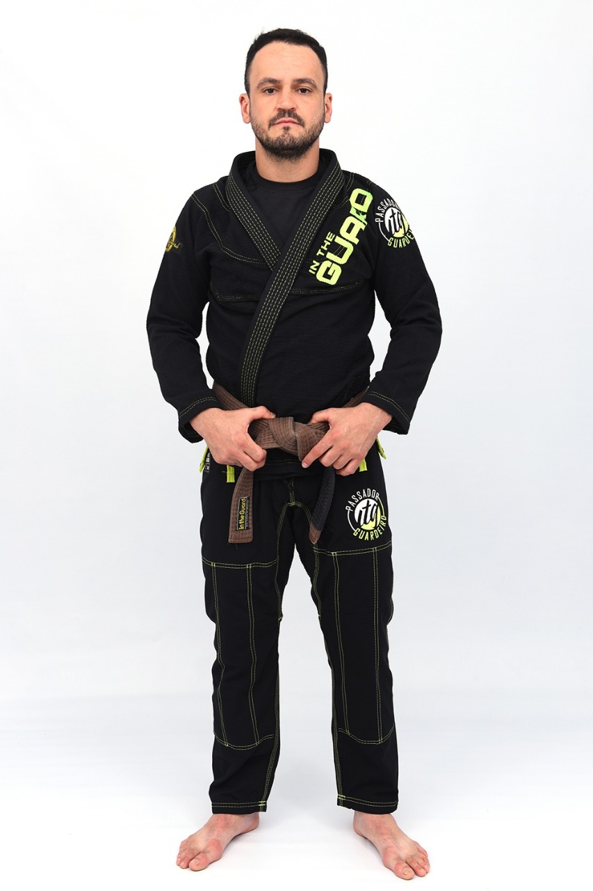 Kimono In The Guard Green Preto OUTLET 