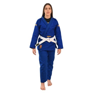 Kimono In The Guard, Kimono de Jiu Jitsu Feminino, Gold Pró- Azul