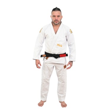 Kimono In The Guard, Kimono Unissex - Gold Pró Branco