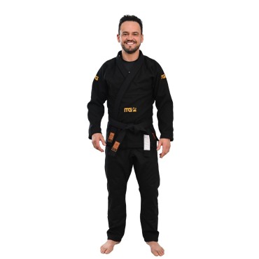 Kimono In The Guard, Kimono de Jiu Jitsu Unissex, Gold Pró - Preto