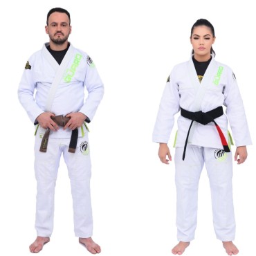 Kimono In The Guard  Jiu JItsu - Green  Branco