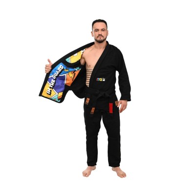 Kimono In The Guard Colors- Preto